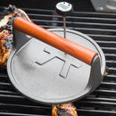 Outset Cast Iron Round Grill Press 8 inch smashburger press DDR BBQ Supply