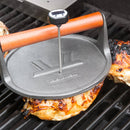 Outset Cast Iron Round Grill Press 8 inch smashburger press DDR BBQ Supply