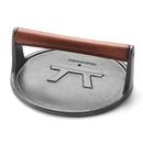 Outset Cast Iron Round Grill Press 8 inch smashburger press DDR BBQ Supply