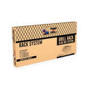 Rectangular product box for the Pimp My Grill® Gen2 Slide-Out Rack System - 2 Racks, featuring an illustration of components to expand cooking capacity for Camp Chef Woodwind 36 / Woodwind Pro 36 / CL 36 and a list of compatible models.