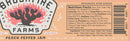 A jar label for Brushfire Farms Peach Pepper Jam, showcasing nutrition facts, ingredients, and a pink cactus illustration. The label proudly celebrates its signature Hill Country Heat and honors its Good Food Awards recognition.