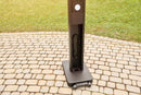 Phantom Freestanding Outdoor Electric Infrared Heater at DDR BBQ Supply picture of base and how cord stores