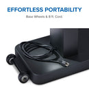 Phantom Freestanding Outdoor Electric Infrared Heater at DDR BBQ Supply wheels on base and 8' cord