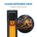 Phantom Freestanding Outdoor Electric Infrared Heater at DDR BBQ Supply clean infrared heat