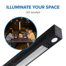 Phantom Freestanding Outdoor Electric Infrared Heater at DDR BBQ Supply illuminate your space