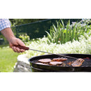 20-inch stainless pigtail steel meat hook with rosewood handle for grilling and smoking