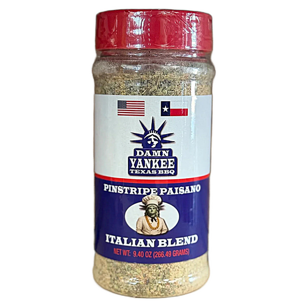 Pinstripe Paisano seasoning from Damn Yankee Texas BBQ at DDR BBQ Supply