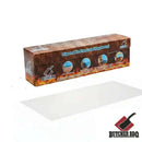 The Butcher BBQ Plastic Disposable Cutting Board box features grilling images, instructions, a clear disposable cutting board sheet, and the Butcher BBQ logo—ideal for clean meat prep.