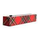 12" x 30' ChicWrap Tartan plaid refillable plastic wrap dispenser with BPA-free wrap and slide cutter