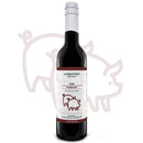 A 375ml (12.7 fl oz) bottle of Georgetown Olive Oil Co. Pork Marinade by Georgetown Olive Oil Co. blends the sweet-tart taste of red apple rosemary with savory flavors, making it perfect for elevating your favorite pork dishes as a marinade or vinaigrette. The label displays two pigs, with a large, faint pig outline in the background, adding a unique touch to this versatile product.