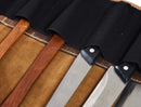 Premium leather knife roll with 10 knife slots, sturdy buckles, and zipper pouch – available at DDR BBQ Supply