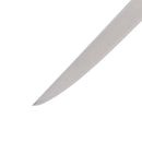 Close-up of the Messermeister Pro Series Flexible Fillet Knife - 8" blade tip, crafted for fish filleting, shown against a plain white background.