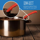 Portion Control Serving Spoon Set with stainless steel 6 piece ladles and color coded handles for accurate portioning at DDR BBQ Supply