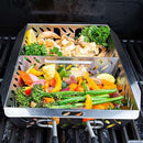 Proud Grill UltraVersatile stainless steel BBQ basket with adjustable dividers and removable handle