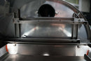 Inside a stainless steel smoker grill featuring a Pimp My Grill® Gen2 Slide-Out Rack System - 2 Racks with a two-level slide-out design.