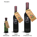 A trio of Georgetown Olive Oil Co. Rosemary Fig bottles in mini (60ml), small (200ml), and large (375ml) sizes—each adorned with a rosemary fig tag from Georgetown Olive Oil Co.—are displayed on a white background with labels marking each size, elegantly capturing the classic flavors of Modena, Italy.