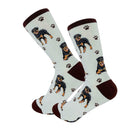 Rottweiler dog socks with playful design perfect gift for Rottweiler lovers from DDR BBQ Supply