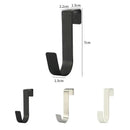 Experience convenient storage with the Multi-Purpose Hooks Kitchen Cabinet Door Back Hook Hanging Rack Clothes Coat Hat Towel Hanger Storage Hook Bathroom Accessories by Lovely Home Icon. This set includes four stainless steel hooks in sleek black and silver finishes, each designed in a practical J-shape for optimal hanging versatility. Engineered for durability, the largest hook measures 7 cm in height, 2.2 cm in width, and 1.3 cm in depth—making it an ideal choice as a kitchen cabinet door hook or for