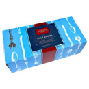 The Saltopia SALT SNOBS Gift Set by SALTOPIA Infused Sea Salts comes in a blue rectangular box with silverware illustrations and red-blue accents—an ideal gift for anyone who enjoys exploring unique sea salt flavors.