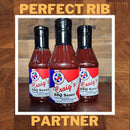 Craig’s BBQ Sauce 21 oz bottle with smooth, sweet flavor and mild heat for ribs, pork, chicken, and dipping