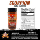 A container of Blazing Star BBQ Ultimate Seasoning Bundle with nutrition facts, ingredients, and size (13.8 oz) listed. The label features a cartoon mascot and branding, highlighting this spicy BBQ rub from veteran-owned Blazing Star BBQ—perfect for adding to your favorite BBQ seasoning bundle.