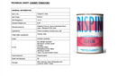 Technical sheet for Taycte Famiglia Crispino Italian Cherry Tomatoes — Calabrian Ciliegini, featuring product details on the left and an image of a can labeled Taycte Crispino Cherry Tomatoes (Crispino Pomodori Ciliegini Italiani) on the right, highlighting authentic Calabrian tomato quality.
