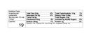 Nutrition facts label for Taycte Famiglia Crispino Italian Cherry Tomatoes — Calabrian Ciliegini, by Taycte, showing 19 calories per 1/2 cup serving; includes amounts for fat, cholesterol, sodium, carbohydrates, sugars, protein, and various percentages of daily values.