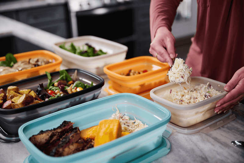 Secondz Collapsible Food Storage 3pc Starter Set for kitchen organization and meal prep