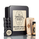 A Natural Beard Wash Bar from The Immaculate Beard, designed for natural beard care, is arranged neatly on a white surface.