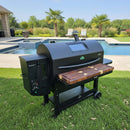 Shop BBQ Boards GMG Peak Prime 2.0 front board with juice groove and stainless hardware at DDR BBQ Supply