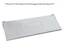 The BBQ Boards® Recteq RT-700 Pair includes front and side cutting boards for the RT-700 grill, ideal as prep surfaces. Shown folded flat, embossed with the Recteq logo. Text above: Recteq RT-700 Folding Front Shelf Suggested But Not Required.