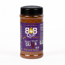 Bub Que Texas Ragin' Texas Cajun seasoning jar on a white background