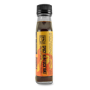 Bourbon Barrel Foods Hot & Spicy Kentuckyaki™ comes in a clear glass bottle with a black cap and bold, fiery label—ideal as a spicy marinade or Kentucky-style teriyaki sauce.