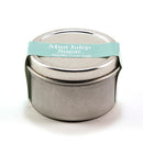 Bourbon Barrel Foods Mint Julep Sugar comes in a small, round metal tin with a light green label, perfect for storing this sweetener and adding a special minty touch to your drinks and desserts.