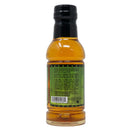 A bottle of Chicken Fried BBQ Apple Pork and Rib Wrap sauce with a black cap, shown from the back. The label features text, a barcode, and a green background. Ideal for rib or pork wraps. Brand: Chicken Fried BBQ.