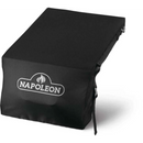 Protect your barbecue with the black, water-resistant Napoleon 12-Inch Built-In Side Burner Grill Cover (61812) from Napoleon Grills, featuring a white logo and flame graphic to shield your grill from the elements.
