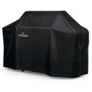The Napoleon Pro 825 Grill Cover (61825) by Napoleon Grills protects and fully conceals your Prestige PRO 825 grill, offering heavy-duty coverage with the Napoleon logo.