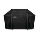 The Napoleon Pro 825 Grill Cover (61825) by Napoleon Grills is a black, heavy-duty cover with the logo on the front, custom-designed to fit and protect your Prestige PRO 825 outdoor grill.