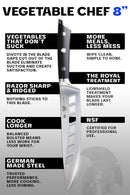 Shop Dalstrong Gladiator Series Vegetable Chef Knife 8 inch from DDR BBQ Supply