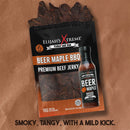 Shop Elijahs Xtreme Beer Maple BBQ Beef Jerky from DDR BBQ Supply