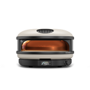 Gozney Arc XL outdoor pizza oven with a rounded dome, front opening, and a digital temperature display set to 450 degrees.