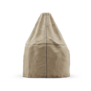 A Gozney Dome Gen 2 Cover by Gozney, featuring a beige cone-shaped design with visible stitching, is displayed against a plain white background.