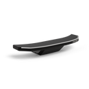 The Gozney Dome Gen 2 Mantel is a sleek, black, rectangular stainless steel shelf with a curved top edge and Gozney branding on the right, shown against a plain white background.