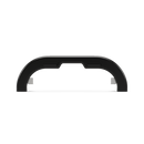 The Gozney Dome Gen 2 Neapolitan Arch by Gozney is a black, arched handle with rectangular slots and dual metallic connectors, designed for excellent heat retention in Neapolitan pizza ovens, displayed on a plain white background.