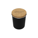 Black cylindrical Gozney Dome Steam Injector with a circular cork lid featuring a logo, designed for artisan bread baking.