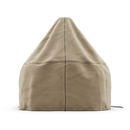 The Gozney Dome XL (Gen 2) Cover is a beige, pyramid-shaped protective cover with white stitching, shown on a plain white background—its durable design evokes the practical resilience of a waterproof oven cover.