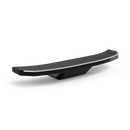 A sleek, black Gozney Dome XL Gen 2 Mantel with a curved design and silver top accent, featuring the Gozney brand on the side—ideal for any pizza oven workspace, shown against a plain white background.