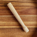 The In the Curious Kitchen Cocktail Bar Tool Kit by In The Curious Kitchen includes a wooden muddler, an essential tool for home bartenders to crush ingredients and craft perfect cocktails.