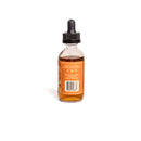 In The Curious Kitchen Orange Bitters, by In The Curious Kitchen, comes in a clear glass dropper bottle with amber liquid, an orange label featuring a barcode and text, and a black dropper cap—ideal for bourbon cocktails—set on a white background.