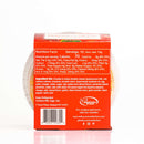 A red food container of In The Curious Kitchen Pimento Cheese 2 Pack shows nutrition facts—calories, fat, sodium, protein, and vitamins. Ingredients include cheddar cheese and mayonnaise. The Kentucky Proud logo marks this classic Southern snack.